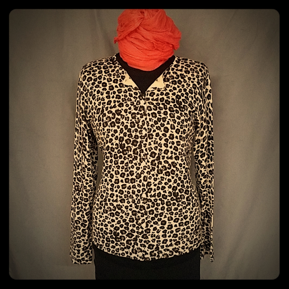 August Vintage silk  cardigan top